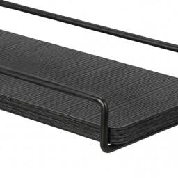 Levede Floating Shelves Set of 2 L-Shaped Corner Shelves Wall Mounted Black - thumbnail 6