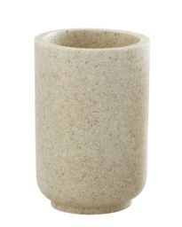 Orsina Natural Stone Effect Tumbler, Polyresin Bathroom Tumbler Cup, Small Water Tumbler, Frosted Tumbler For Decor - thumbnail 1