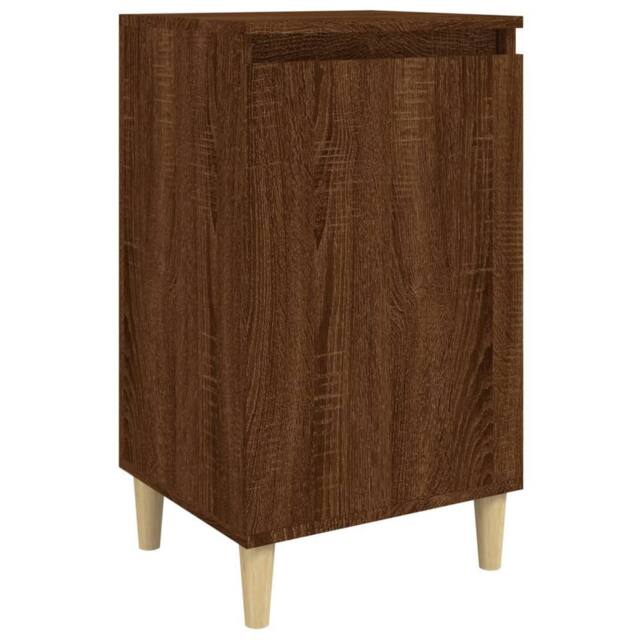 Berkfield Home Bedside Cabinet Brown Oak 40x35x70 cm Engineered Wood - Size: 40 x 35 x 70 cm - image 1