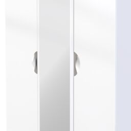 Ready Assembled 2 U Holborn Tall Triple Mirror + Drawer Wardrobe (Ready Assembled) in White - thumbnail 4