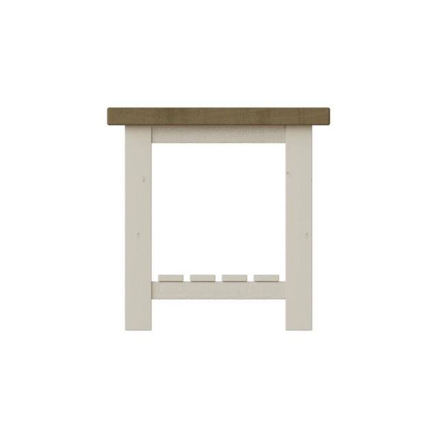 ERGOVEXA Side or Lamp table Solid Reclaimed Pine Driftwood Finish in Grey - image 1
