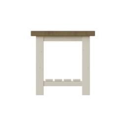ERGOVEXA Side or Lamp table Solid Reclaimed Pine Driftwood Finish in Grey - thumbnail 1