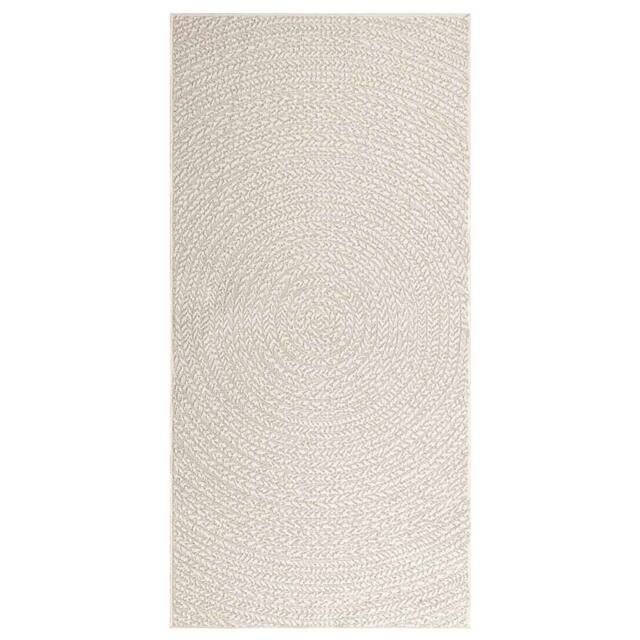 Berkfield Home Rug ZIZUR Cream 100x200 cm Jute Look Indoor & Outdoor - Size: Medium - image 1
