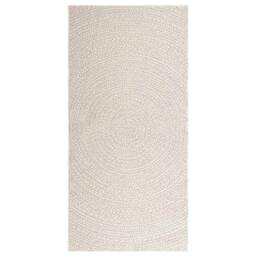 Berkfield Home Rug ZIZUR Cream 100x200 cm Jute Look Indoor & Outdoor - Size: Medium - thumbnail 1