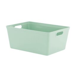 simpa 11L Plastic Studio Organiser Trays with Handles - Set of 6 in Pale Green - thumbnail 2