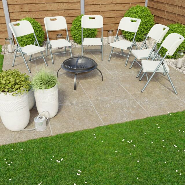 Home Discount Home Vida Portable Folding Chairs Indoor & Outdoor - Set of 6 in White - image 1