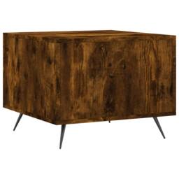 Berkfield Home Coffee Tables 2 pcs Smoked Oak 50x50x40 cm Engineered Wood in Brown - Size: 50 x 50 x 40 cm - thumbnail 9