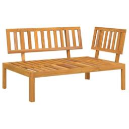 Berkfield Home Beautiful Garden Pallet Corner Sofa Solid Wood Acacia in Brown - thumbnail 3