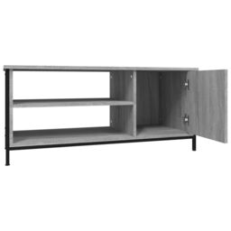 Berkfield Home TV Cabinet Grey Sonoma 100x40x45 cm Engineered Wood - Size: 100 x 40 x 45 cm - thumbnail 6