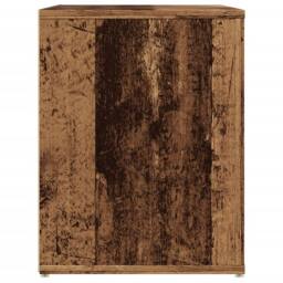 Berkfield Home Shoe Bench Old Wood 100x35x45 cm Engineered Wood in Brown - Size: 100 x 35 x 45 cm - thumbnail 5