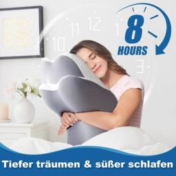 FLAVORA Ultra Pain Relief Cooling Pillow for Neck Support in Grey - Size: Cot - thumbnail 4