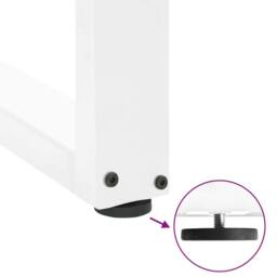 Berkfield Home Coffee Table Legs U-Shaped 2 pcs White 100x(72-73) cm Steel - thumbnail 9