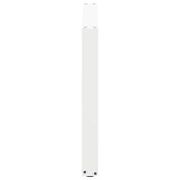 Berkfield Home Coffee Table Legs U-Shaped 2 pcs White 100x(72-73) cm Steel - thumbnail 6
