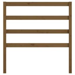 Berkfield Home Bed Headboard Honey Brown 95x4x100 cm Solid Wood Pine - Size: 95 x 4 x 100 cm - thumbnail 4
