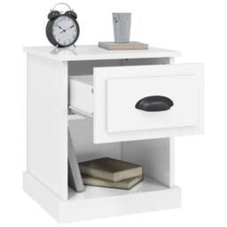 Berkfield Home Bedside Cabinets 2 pcs High Gloss White 39x39x47.5 cm Engineered Wood - thumbnail 6