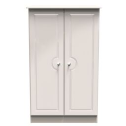Ready Assembled 2 U Stratford 2 Door Midi Wardrobe (Ready Assembled) in Taupe - thumbnail 1