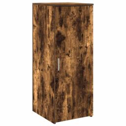 Berkfield Home Reception Desk Smoked Oak 180x50x103.5 cm Engineered Wood in Brown - thumbnail 9