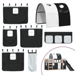 Berkfield Home Bunk Bed without Mattress with Slide White & Black 80x200 cm - thumbnail 5