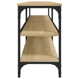Berkfield Home TV Cabinet Sonoma Oak 160x30x50 cm Engineered Wood in Brown - Size: 160 x 30 x 50 cm - thumbnail 6