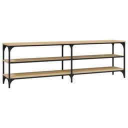 Berkfield Home TV Cabinet Sonoma Oak 160x30x50 cm Engineered Wood in Brown - Size: 160 x 30 x 50 cm - thumbnail 2