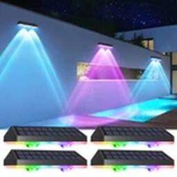 EONLION 4X Solar Powered Door Fence Wall Lights LED Garden Lamp