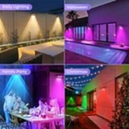 EONLION 4X Solar Powered Door Fence Wall Lights LED Garden Lamp - thumbnail 2