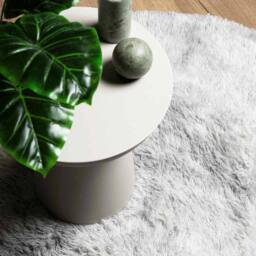Berkfield Home Shaggy Rug High Pile NAVARRA Silver Grey 240x240 cm Polyester - Size: Medium - thumbnail 8