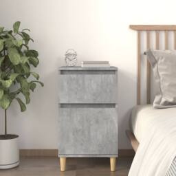 Berkfield Home Bedside Cabinet Concrete Grey 40x35x70 cm - Size: 40 x 35 x 70 cm - thumbnail 2