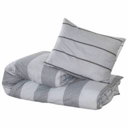Berkfield Home Elegant Duvet Cover Set Grey 140x200 cm Cotton