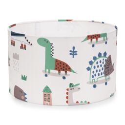ValueLights Dino Childrens Nursery Drum Ceiling Floor Light Lamp Shade & 10w LED - thumbnail 2