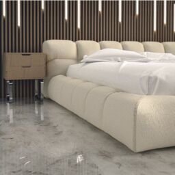 HOB Furniture Grand Oyster Bed, Luxury French Velvet, Cream - Size: Super King - thumbnail 3