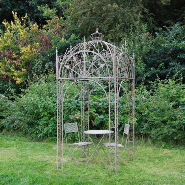 Ascalon Design Ltd Square Pavilion - Gazebo - L128 x W128 x H343 cm - Antique Blue Rust - image 1