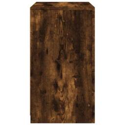 Berkfield Home Side Cabinet with LED Lights Smoked Oak Engineered Wood in Brown - thumbnail 8