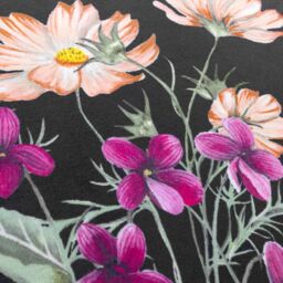 Wylder Nature Braywick Auburn Floral Velvet Polyester Filled Cushion - Size: 30 cm x 50 cm - thumbnail 4