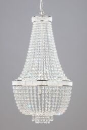 BHS Lighting Emily Chandelier in Metallic Silver - thumbnail 2