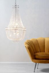 BHS Lighting Emily Chandelier in Metallic Silver - thumbnail 5