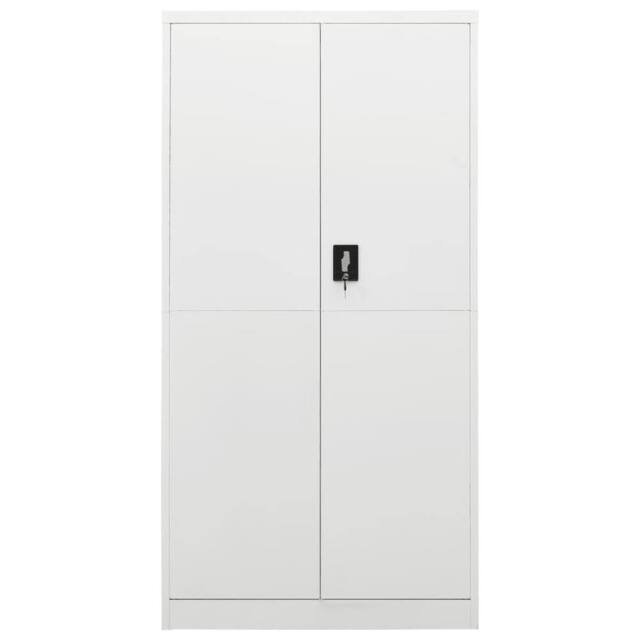 Berkfield Home Locker Cabinet White 90x40x180 cm Steel - Size: 90 x 40 x 180 cm - image 1