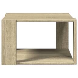 Berkfield Home Coffee Table Sonoma Oak 51.5x51.5x30 cm Engineered Wood in Light Tan - thumbnail 5