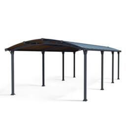 Palram Arcadia Carport 8500 - Polycarbonate - L863 x W359 x H242 cm - Grey - thumbnail 1