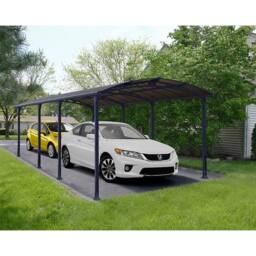 Palram Arcadia Carport 8500 - Polycarbonate - L863 x W359 x H242 cm - Grey - thumbnail 2