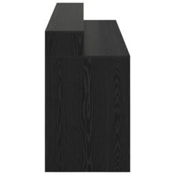 Berkfield Home Desk Black Oak 200x55x91 cm Engineered Wood - Size: 200 x 55 x 91 cm - thumbnail 6