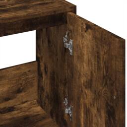 Berkfield Home Sink Cabinet Smoked Oak 63x29x55 cm Engineered Wood in Brown - Size: 63 x 29 x 55 cm - thumbnail 8