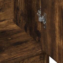 Berkfield Home Sink Cabinet Smoked Oak 63x29x55 cm Engineered Wood in Brown - Size: 63 x 29 x 55 cm - thumbnail 9