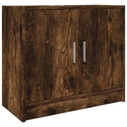 Berkfield Home Sink Cabinet Smoked Oak 63x29x55 cm Engineered Wood in Brown - Size: 63 x 29 x 55 cm - thumbnail 3