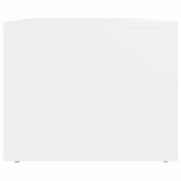 Berkfield Home Decorative Coffee Table White 80x50x40 cm Engineered Wood - Size: 80 x 50 x 40 cm - thumbnail 7
