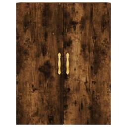 Berkfield Home Wall Mounted Cabinet Smoked Oak 69.5x34x90 cm in Brown - thumbnail 7