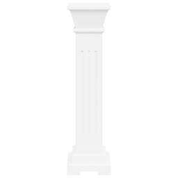 Berkfield Home Beautiful Classic Square Pillar Plant Stand MDF in White - thumbnail 5