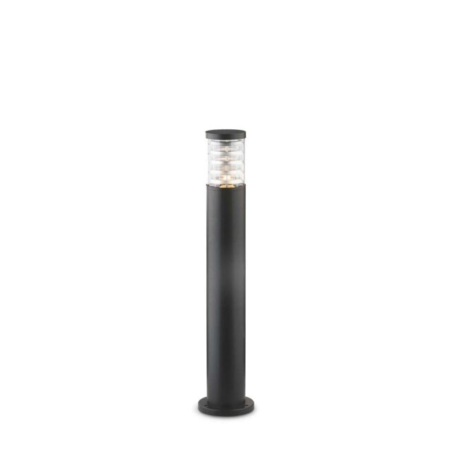Netlighting Tronco 1 Light Outdoor Tall Bollard Black IP44 E27