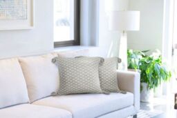 New Edge Blinds Stockholm Cushion Cover in Grey - Size: 43 cm x 43 cm - thumbnail 2