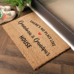 Artsy Mats There's No Place Like Grandma & Grandpas House Doormat (60 x 40cm) in Brown - Size: 40 cm x 60 cm - thumbnail 2